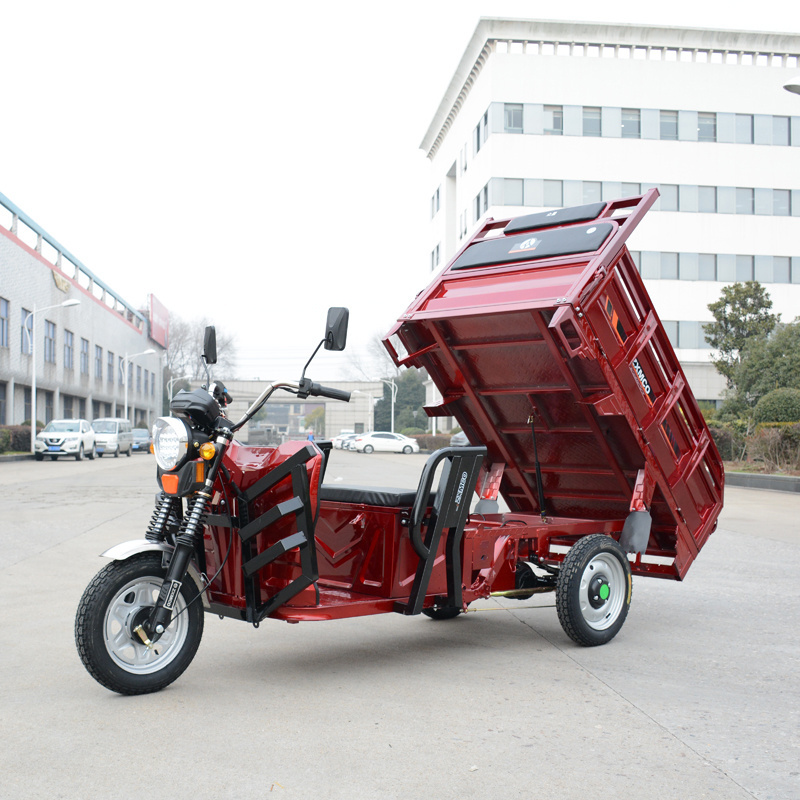 hot selling three Wheel e-bike adult tricycle motorcycle truck 1500w 72v heavy load moped cargo tricycle