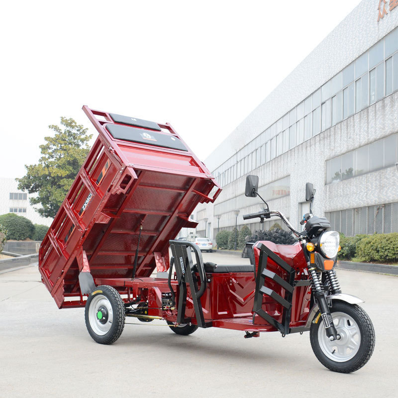 hot selling three Wheel e-bike adult tricycle motorcycle truck 1500w 72v heavy load moped cargo tricycle