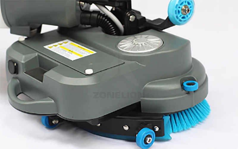 Square Orbital Mini Floor Scrubber Battery Cleaning Shoes Sweeper