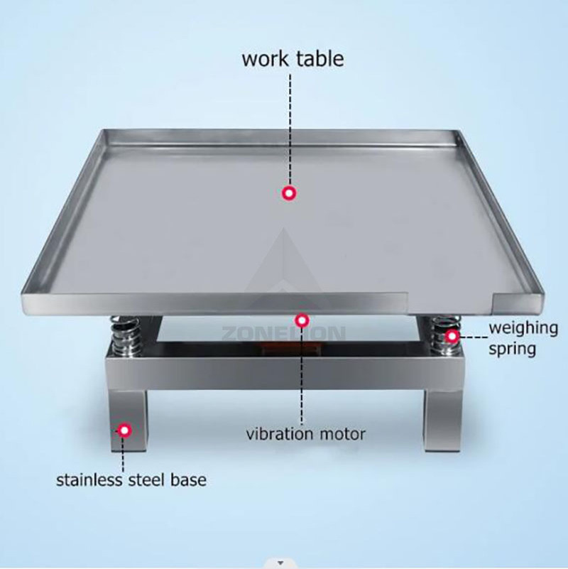 Small Table Top Separately Chocolate Vibrating Table in High Power