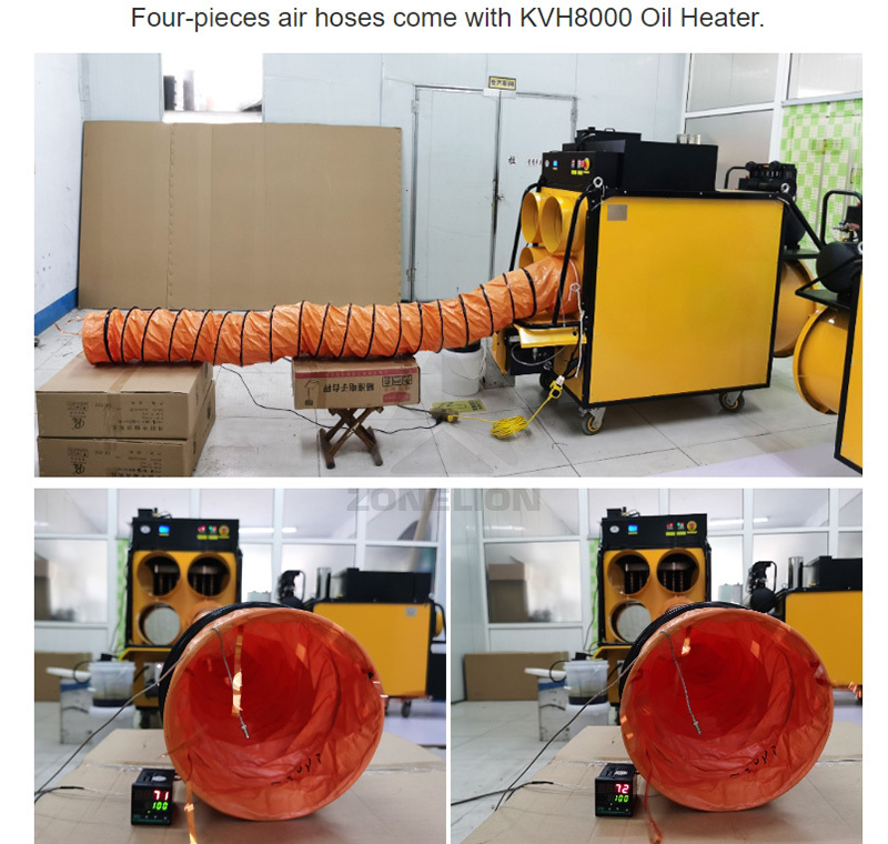 KVH8000 Big Power Waste Oil Heater For Kazakhstan