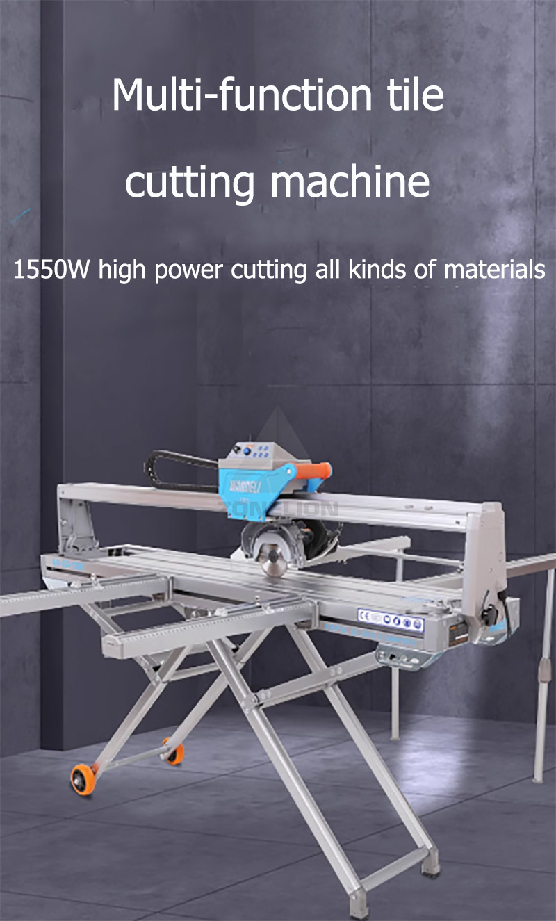 QX-ZD800 High Efficiency Movable Electric Tile Cutter Device Ceramic Straight Edge Table Stone Cutting Machine