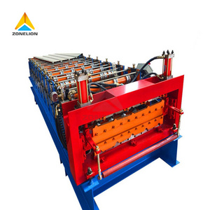 Double Layer Roll Forming Color Coated Corrugated Metal Roof Tile Sheet Making Machine Roofing Sheet Making Machine with CNC