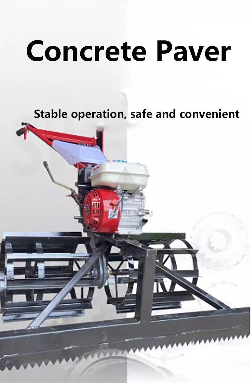 Super Promotions Mini Gasoline Diesel Concrete Roller Concrete Paver Cement Roller Screed For Sale