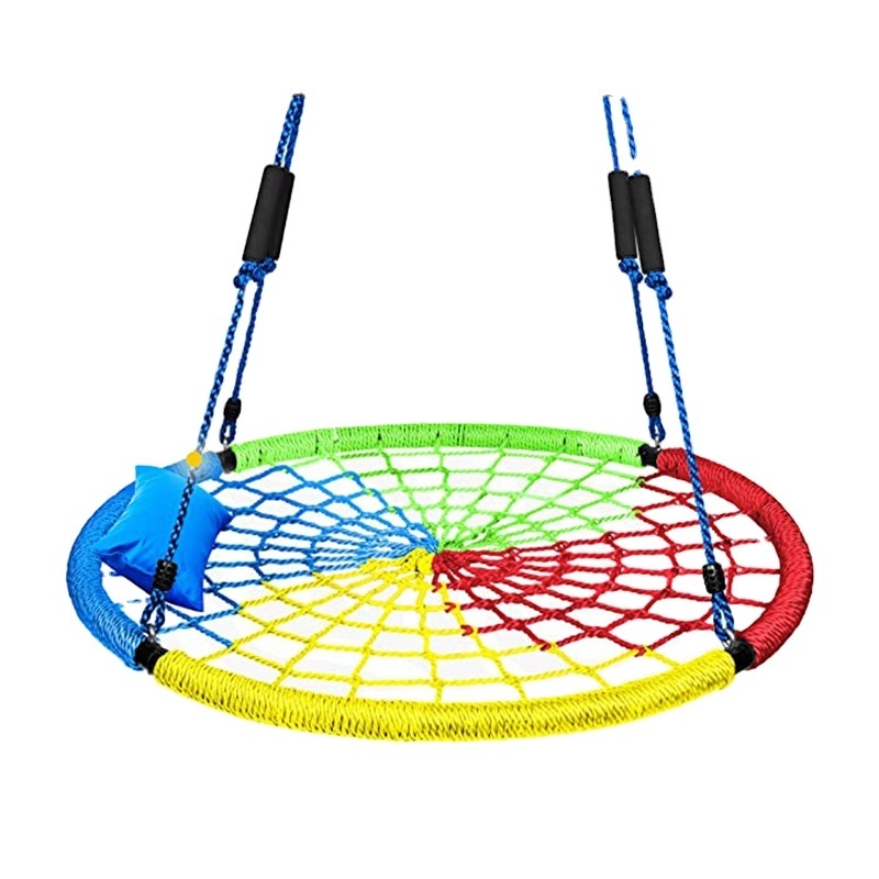 Zoshine  Fast Delivery  High Quality Outdoor Adult And Kids Child swing 80cm 100cm Rope Spider Web Tree Set Chair