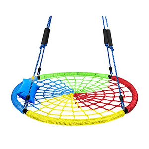 Zoshine  Fast Delivery  High Quality Outdoor Adult And Kids Child swing 80cm 100cm Rope Spider Web Tree Set Chair