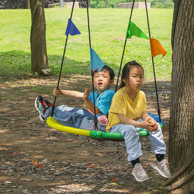 Zoshine Outdoor Swing Playground Swing garden Hanging Platform Rope  swing with Hanging Strap Kit