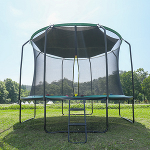 Zoshine Outdoor 12FT Trampoline with Safety Enclosure Net  Heavy Duty Jumping Mat Trampoline Tent on sale