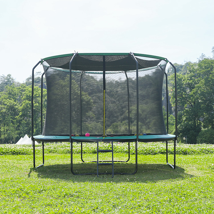 Zoshine Outdoor 12FT Trampoline with Safety Enclosure Net  Heavy Duty Jumping Mat Trampoline Tent on sale