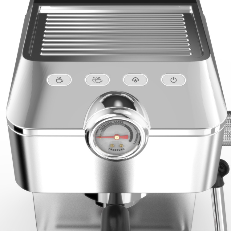 20 Bar Stainless Steel Household Coffee Maker 1100W Digital Electric Professional Smart Coffee Espresso Machine