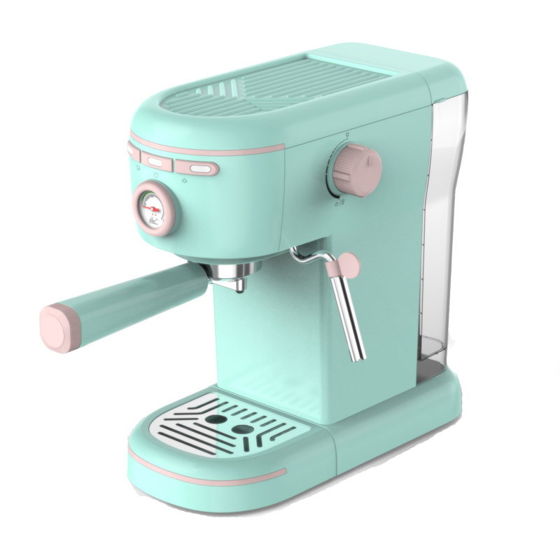 Wholesale Espresso Machine 2023 Green 2 Cups 1400W Espresso Machine With Frother 6-In-1 Espresso Machine