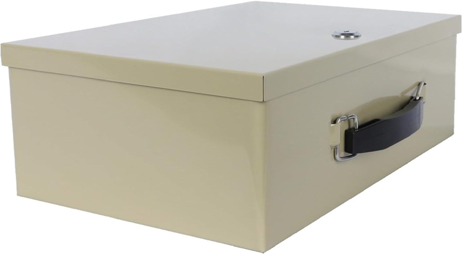 Fireproof Safe Box with Key Lock File Folder and Document Safe Fire-Retardant Steel Security Chest with Key Lock