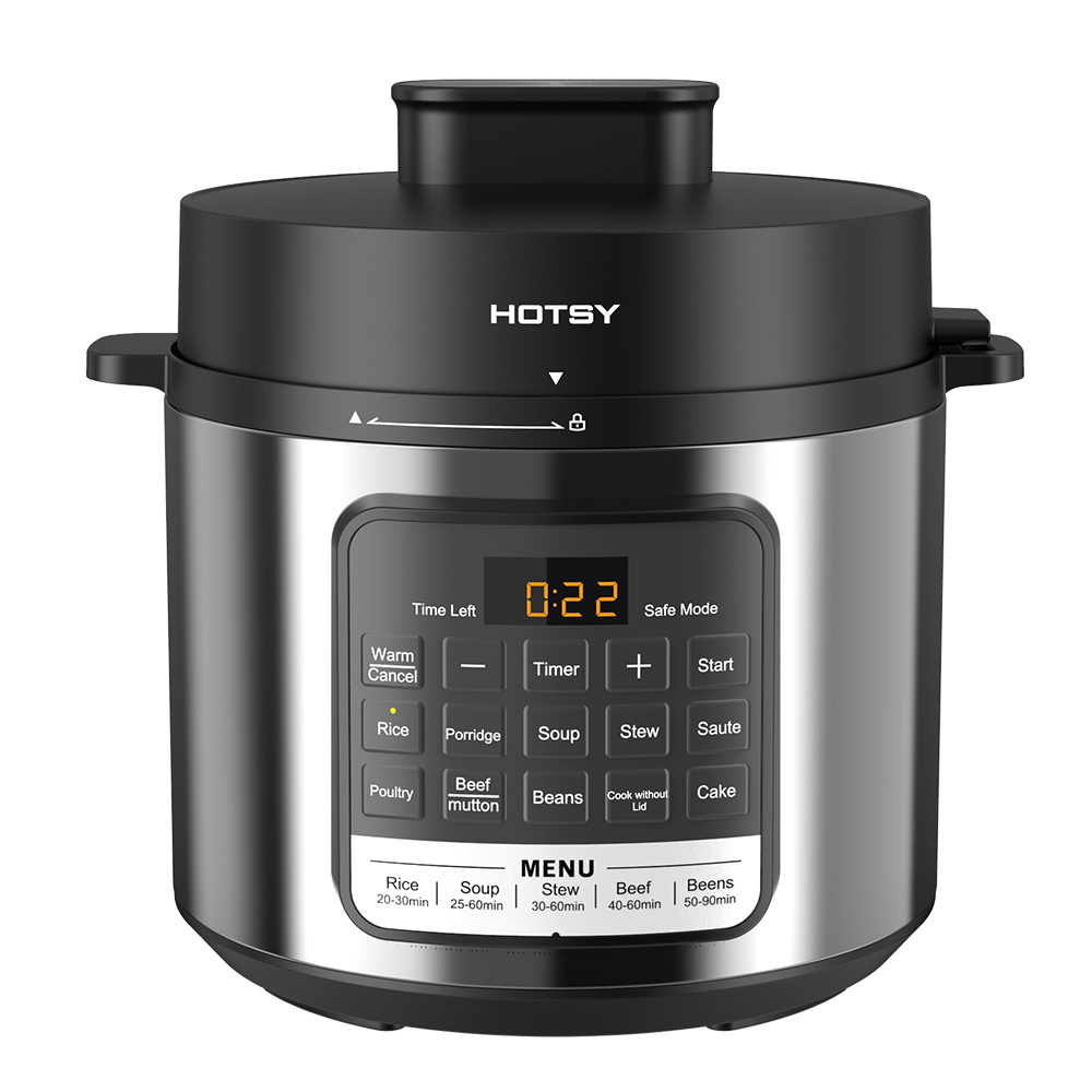 Hotsy Japanese Electric Outdoor Stainless Steel Aluminum Electric Pressure Cookers Multi Function Pressure Crock Pot Slow Cooker