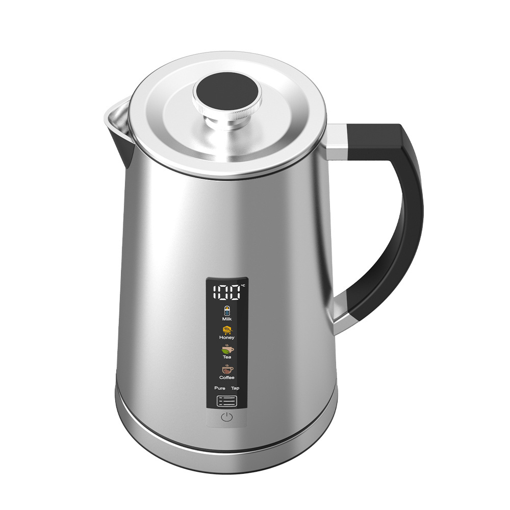 Hotsy Portable 1.7L Mini Stainless Steel Travel Home Appliances Smart Electric Tea Kettle