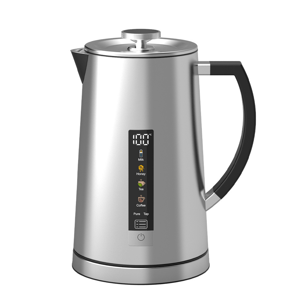 Hotsy Portable 1.7L Mini Stainless Steel Travel Home Appliances Smart Electric Tea Kettle