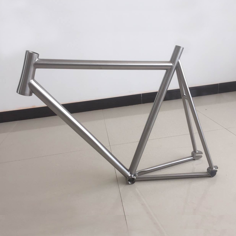 Grade 9 Ti3al2.5V Titanium Alloy Bicycle fixed gear bike frame single speed 700c fixie bike frame