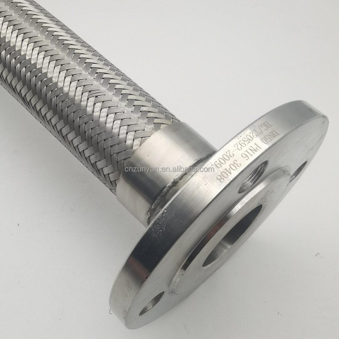 flange joint braided flexible hose flexible metal hose for water heater gas cooker connection hose