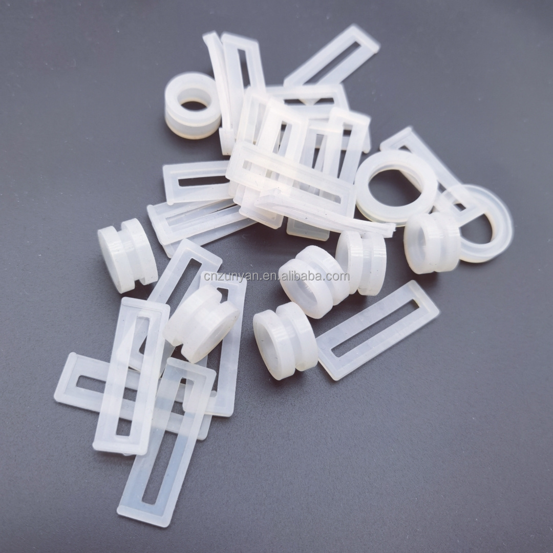 Custom Silicone Wear Resistant Damping Square Rectangular Rubber Grommets