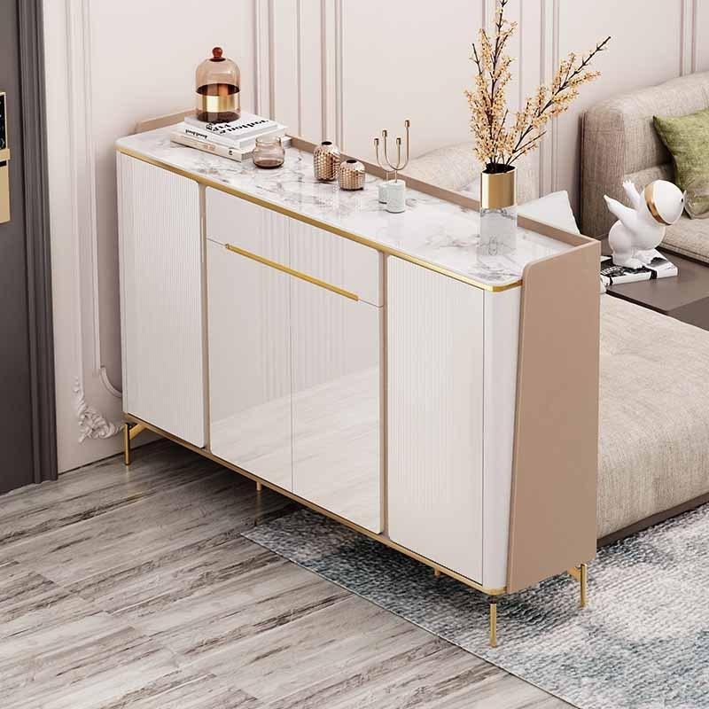 Custom Luxury  Modern Wooden Mdf Design Shoes Storage Rack Cabinet With Drawer For Entryways