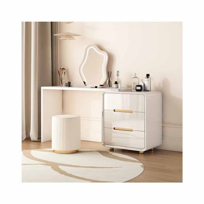 Luxury modern dressing table for bedroom make up dresser with led mirror vanity bedroom furniture