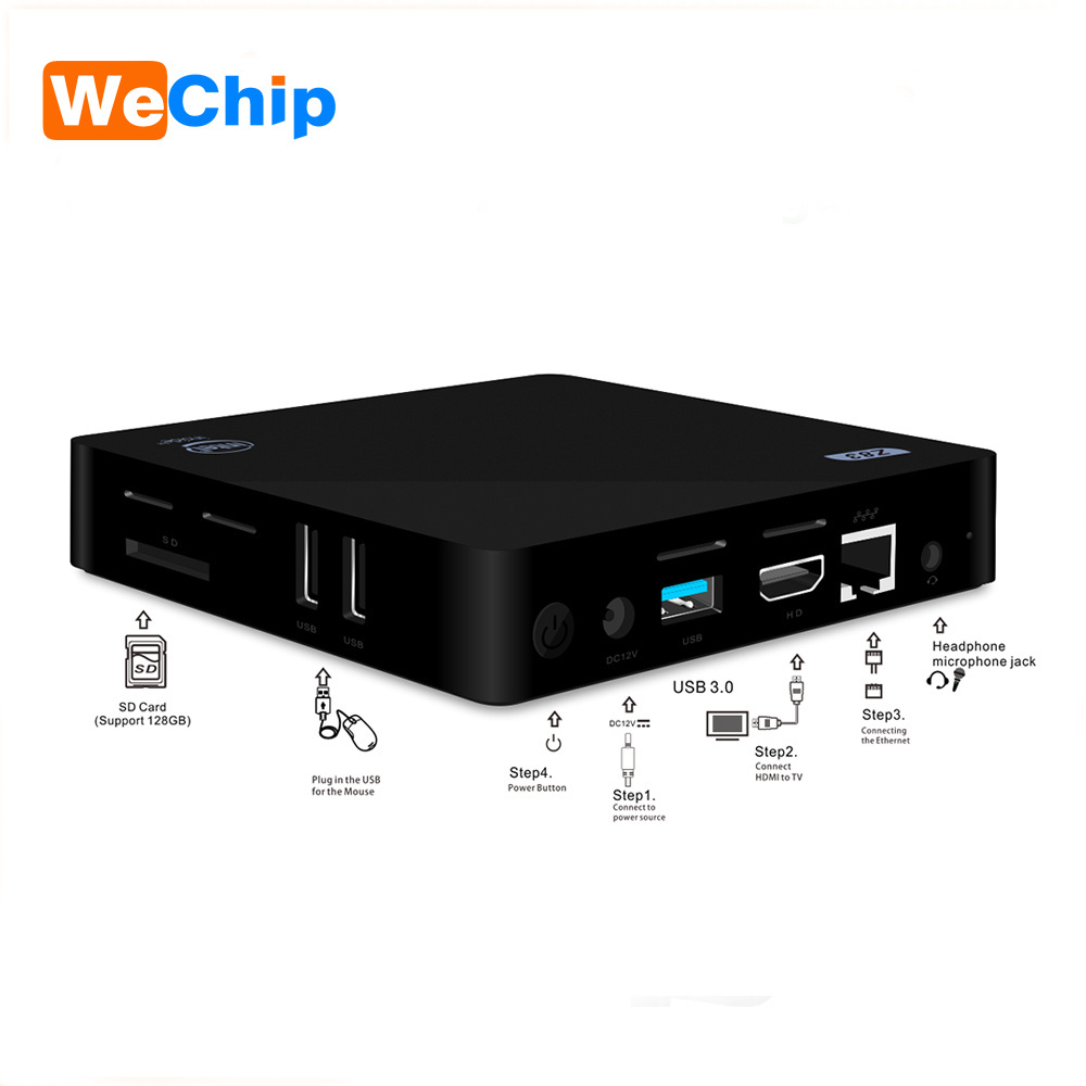 Wechip Win10 MINI PC Intel Atom x5-Z8350 RAM 2GB 32GB Z83ii