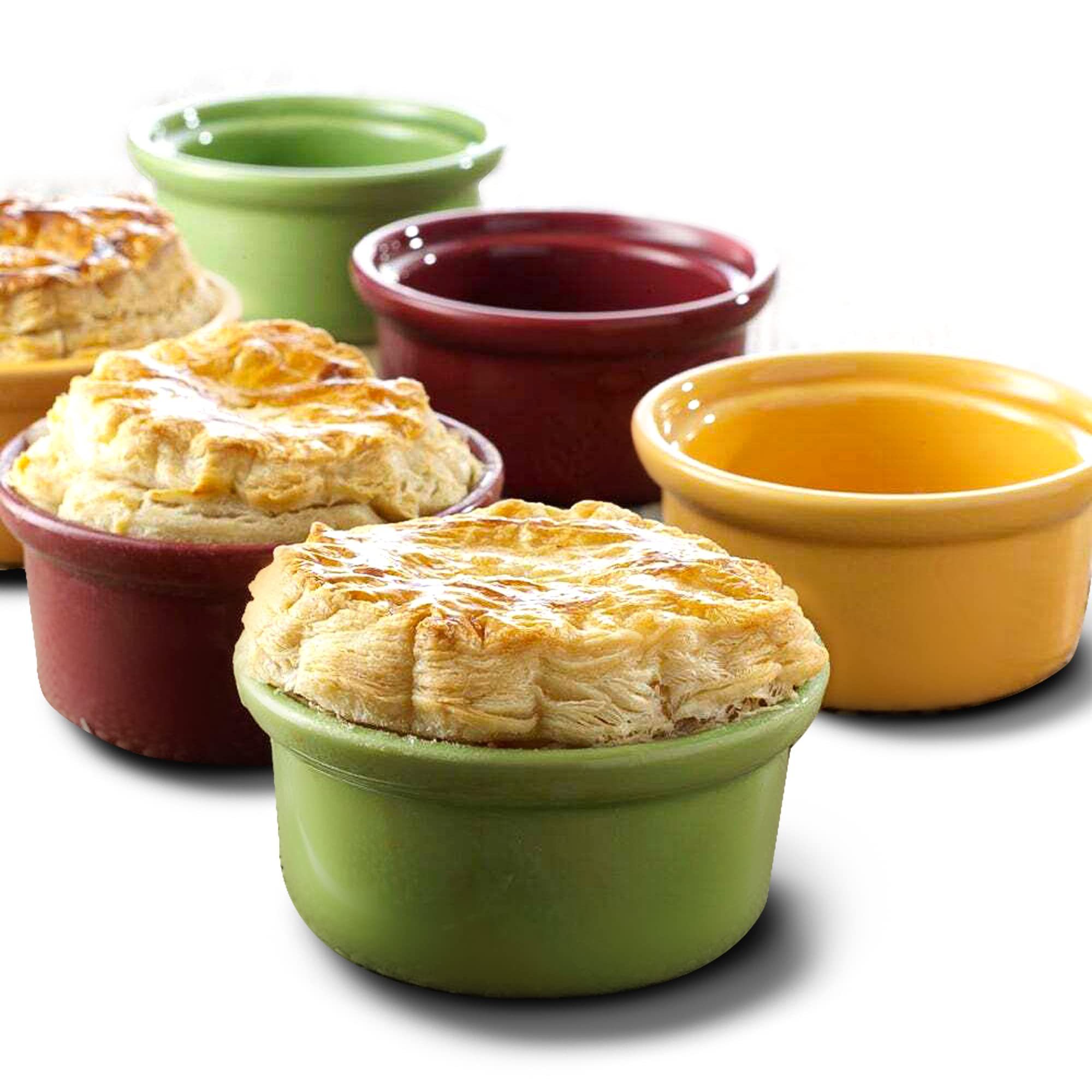 Custom Kitchen Ceramic Bakeware Set Souffle Pudding Dishes Baking Bowls Creme Brulee Dish Porcelain Cake Remekins