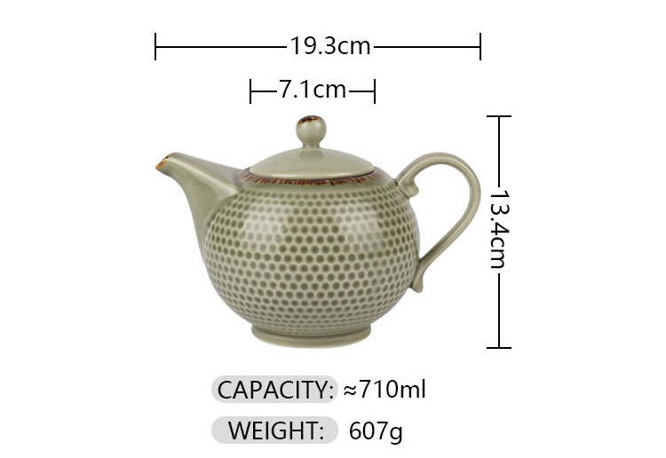 Chinese Supplier Restaurant Hotel Home Tea Set Vintage Ceramic Teapots Japanese Tea Pot