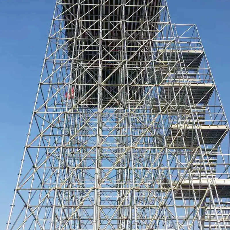 Zhenxiang heavy duty rapid ring lock scaffolding iron scaffold pole used scaffolding material for sale