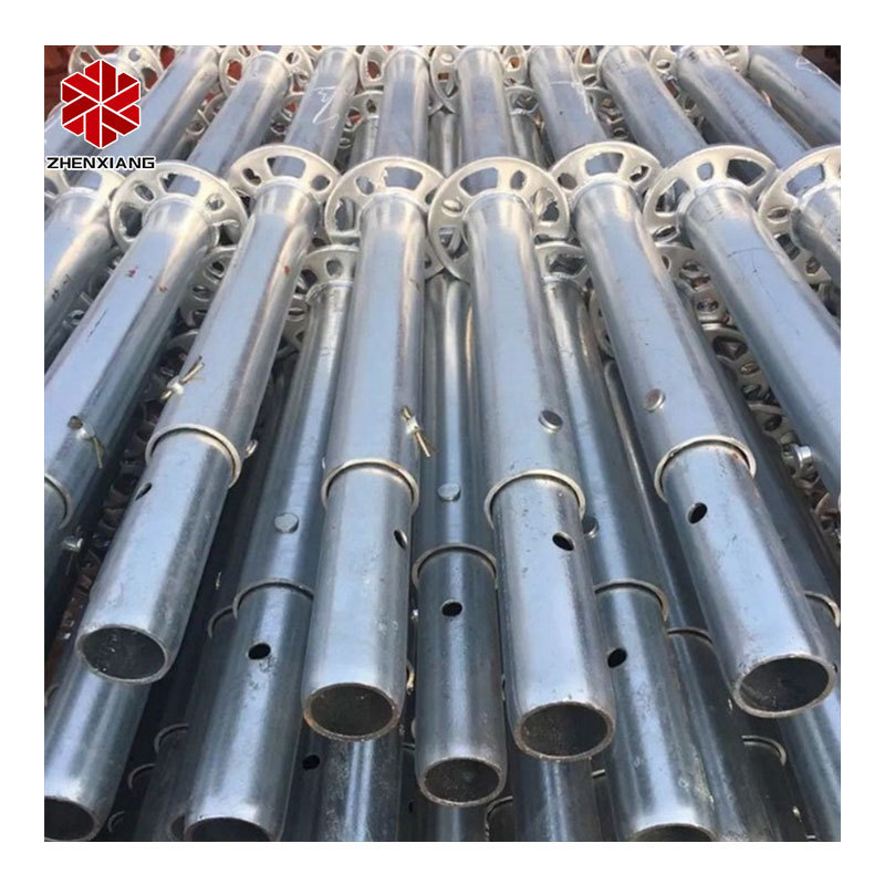 Zhenxiang heavy duty rapid ring lock scaffolding iron scaffold pole used scaffolding material for sale