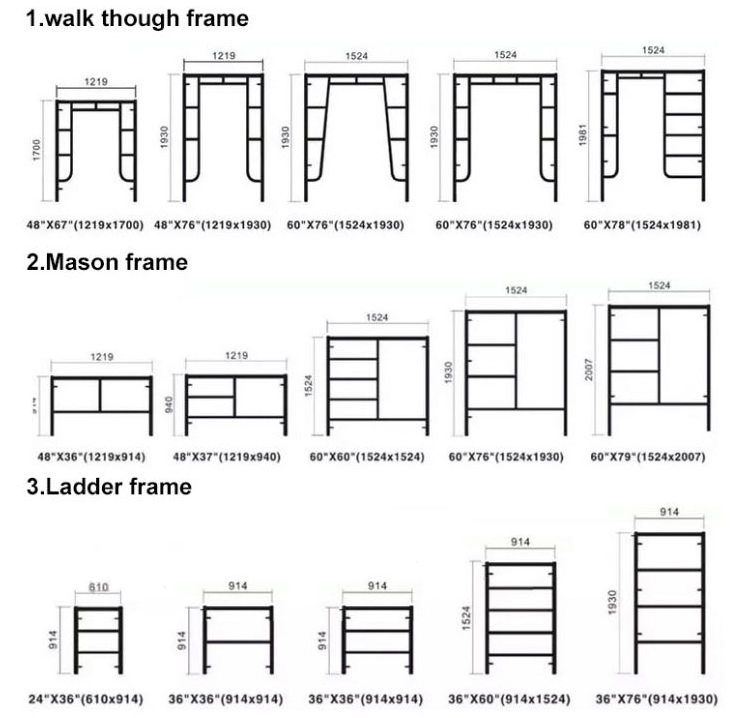 scaffolding frame 1200x1200 scaffolding mason frame for construction ladder frame scaffolding for sale