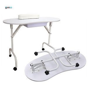 Cheap Nail Technician Desk Portable Folding Manicure Table