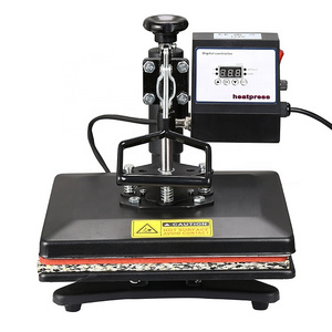 Small heat press machine for t-shirt printing digital control box