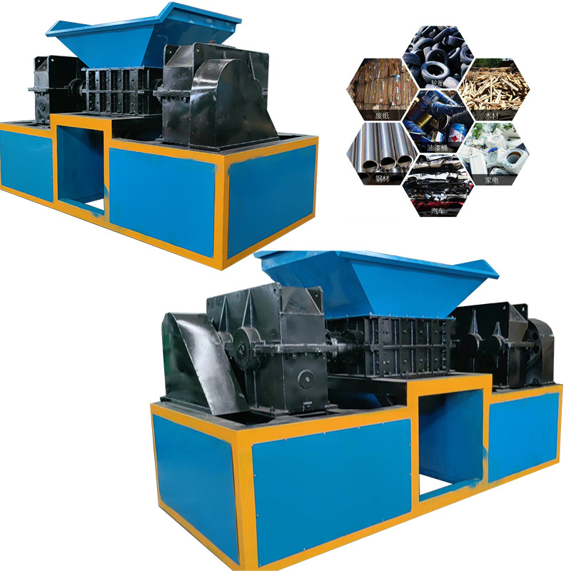 mini used tire crusher metal tire shredder waste machine for mini rent machinery price for sale