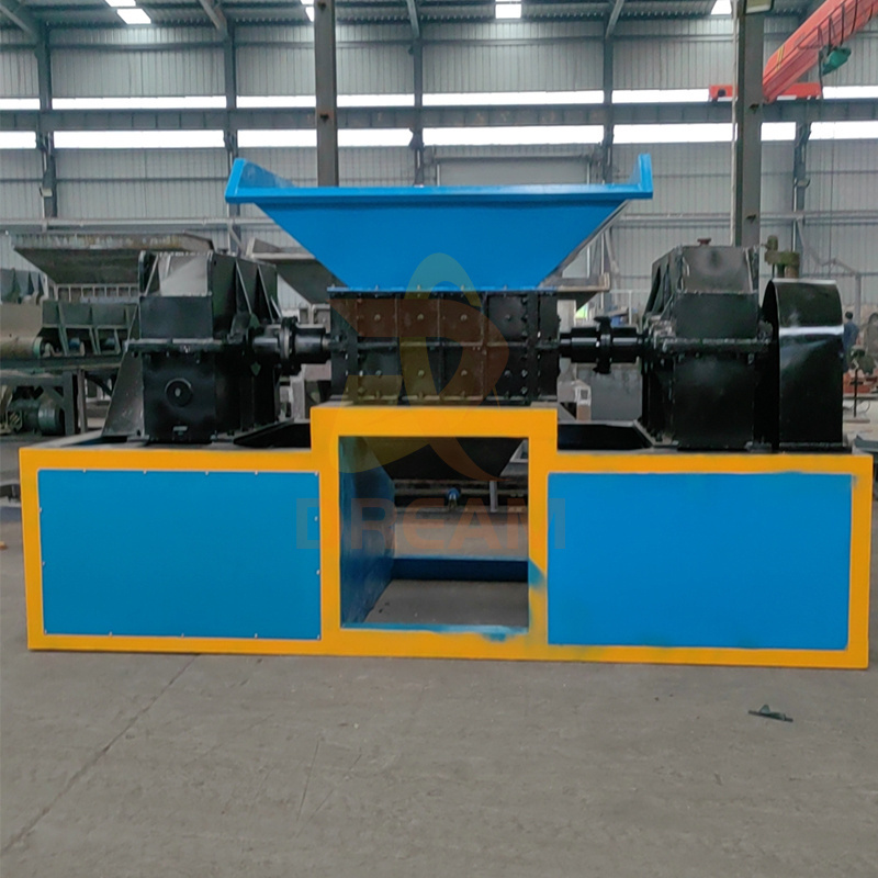 mini used tire crusher metal tire shredder waste machine for mini rent machinery price for sale