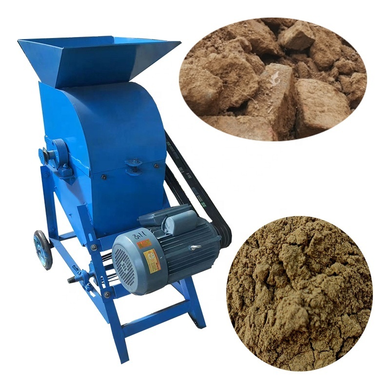 earth crusher machine stone and soil hammer crusher clay grinder