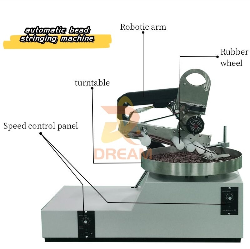 Automatic Round Glass Seed Bead Stringing Machine Machines String Beading Machines for Jewelry Making