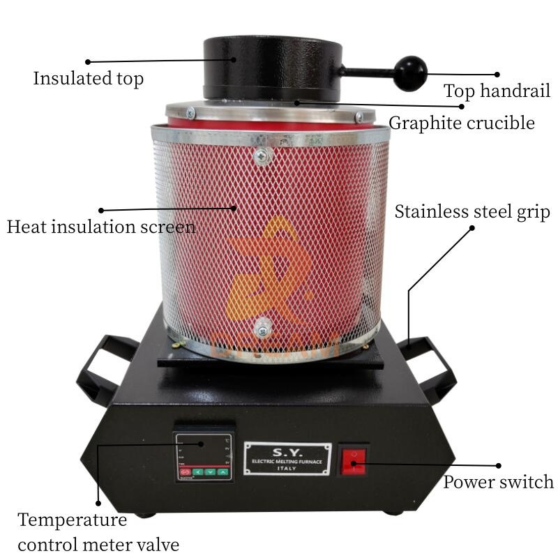 1kg 2kg 3kg Electric Aluminum Melting Furnace Iron Melting Furnace Gold Melting Furnace for Sale