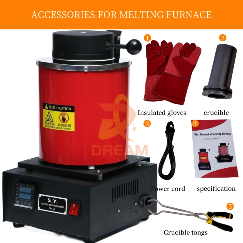 1kg 2kg 3kg Electric Aluminum Melting Furnace Iron Melting Furnace Gold Melting Furnace for Sale