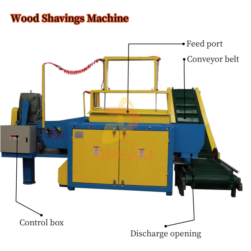 Automatic Wood Shaving Packaging Machine Wood Crusher Machine Wood Shaving Machine for Animal Bedding