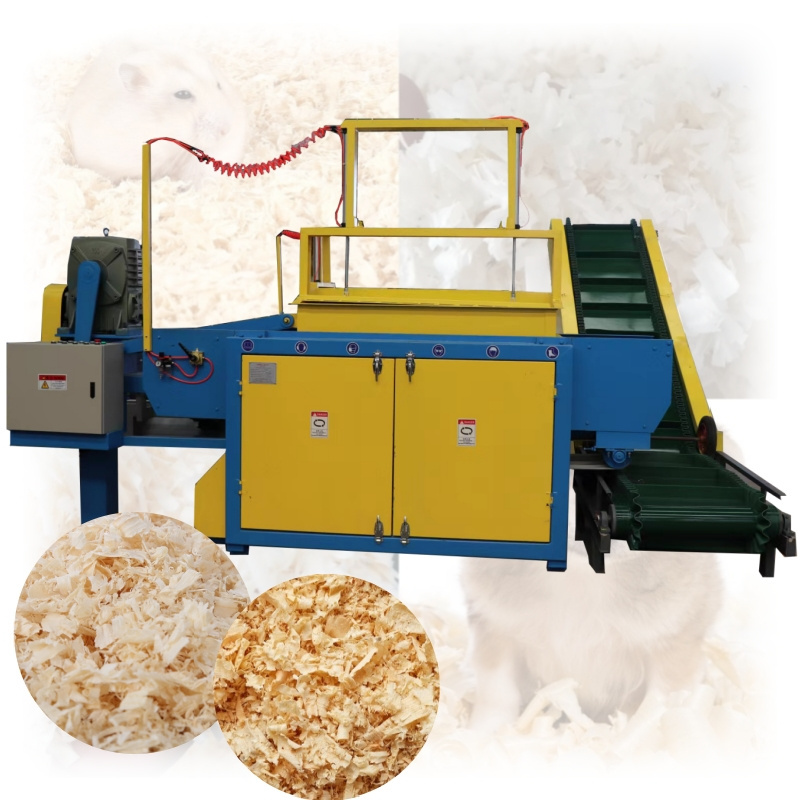 Automatic Wood Shaving Packaging Machine Wood Crusher Machine Wood Shaving Machine for Animal Bedding