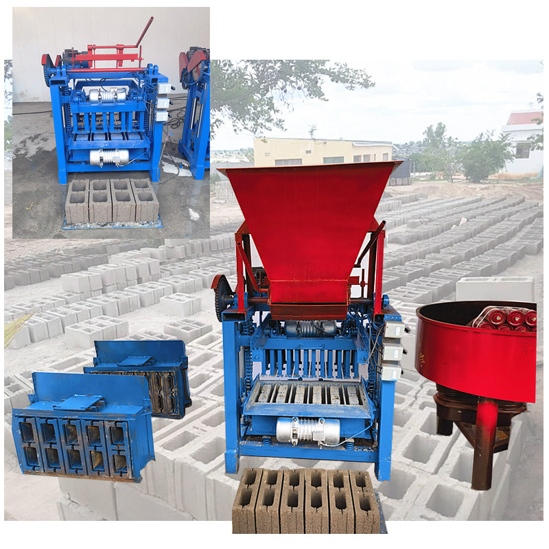 Second hand automatic soil cement block brick moulding making machine in Jamaica