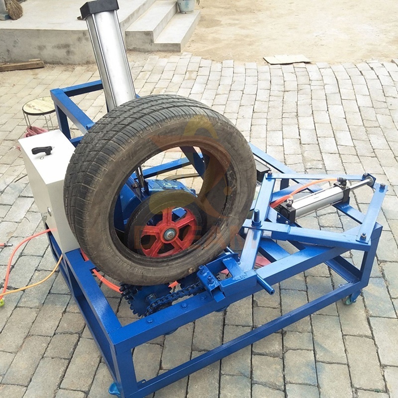 Waste Strip Tire Sidewall Cutter Scrap Tire Cutting Machine