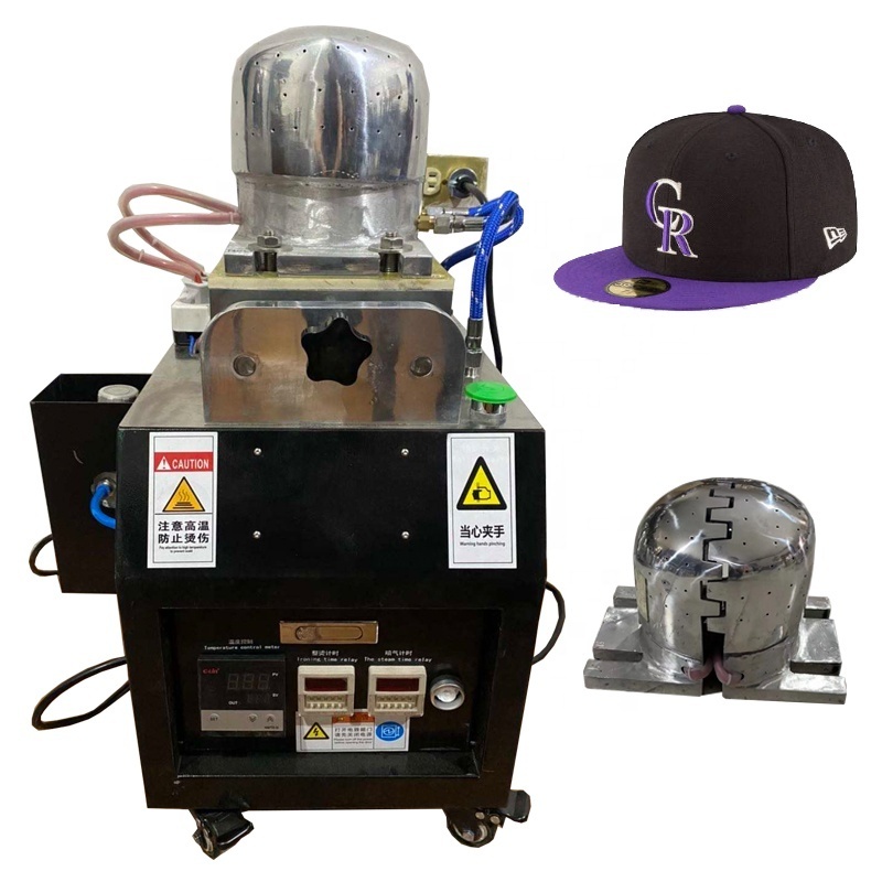 Baseball cap steam ironing cap machine