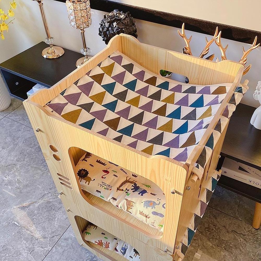 Custom Modern Indoor Dog Cat Furniture House Handmade Carriers Small Animal Cabinet Houses Pet Cages