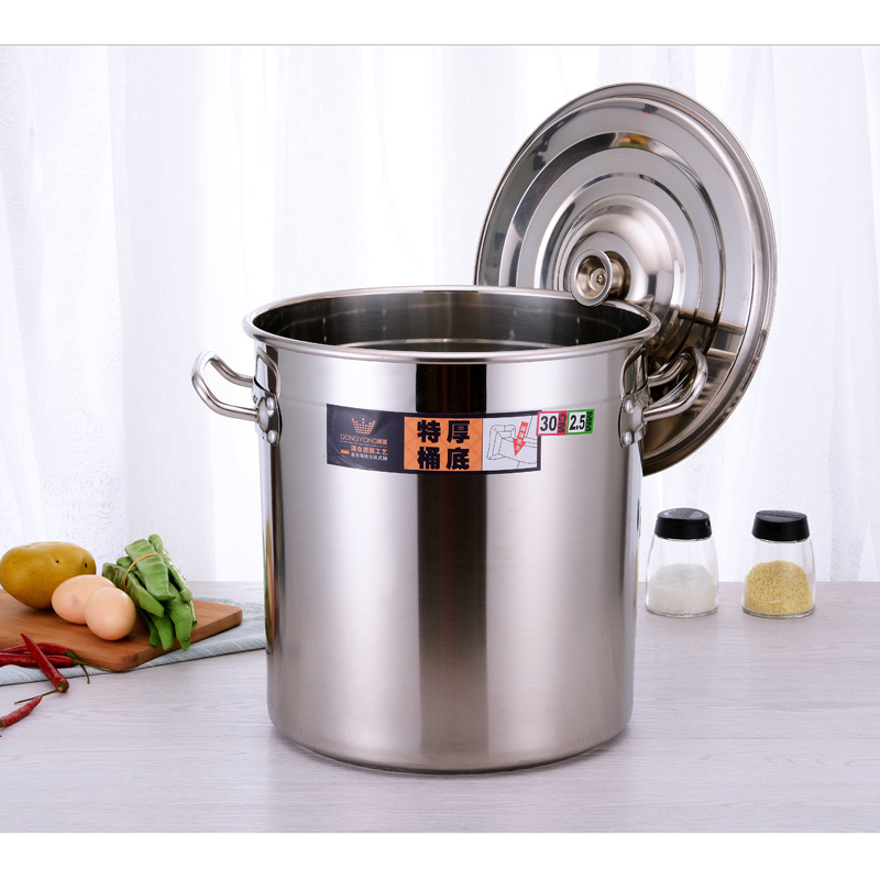 30 Liter Stainless Steel Large Kitchen Stock Pot 30L Stainless Steel Milk Barrel