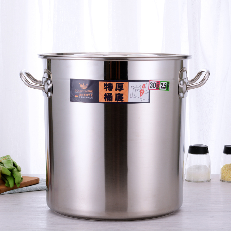 30 Liter Stainless Steel Large Kitchen Stock Pot 30L Stainless Steel Milk Barrel