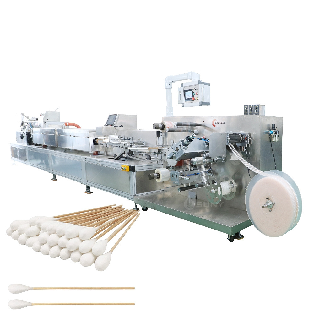 Automatic Alcohol Swab Equipment Cotton Buds Making And Packaging Machine