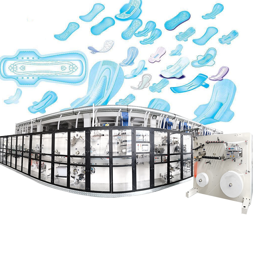 China Low Cost Ultrasonic Sanitary Napkin Pad Making Machine