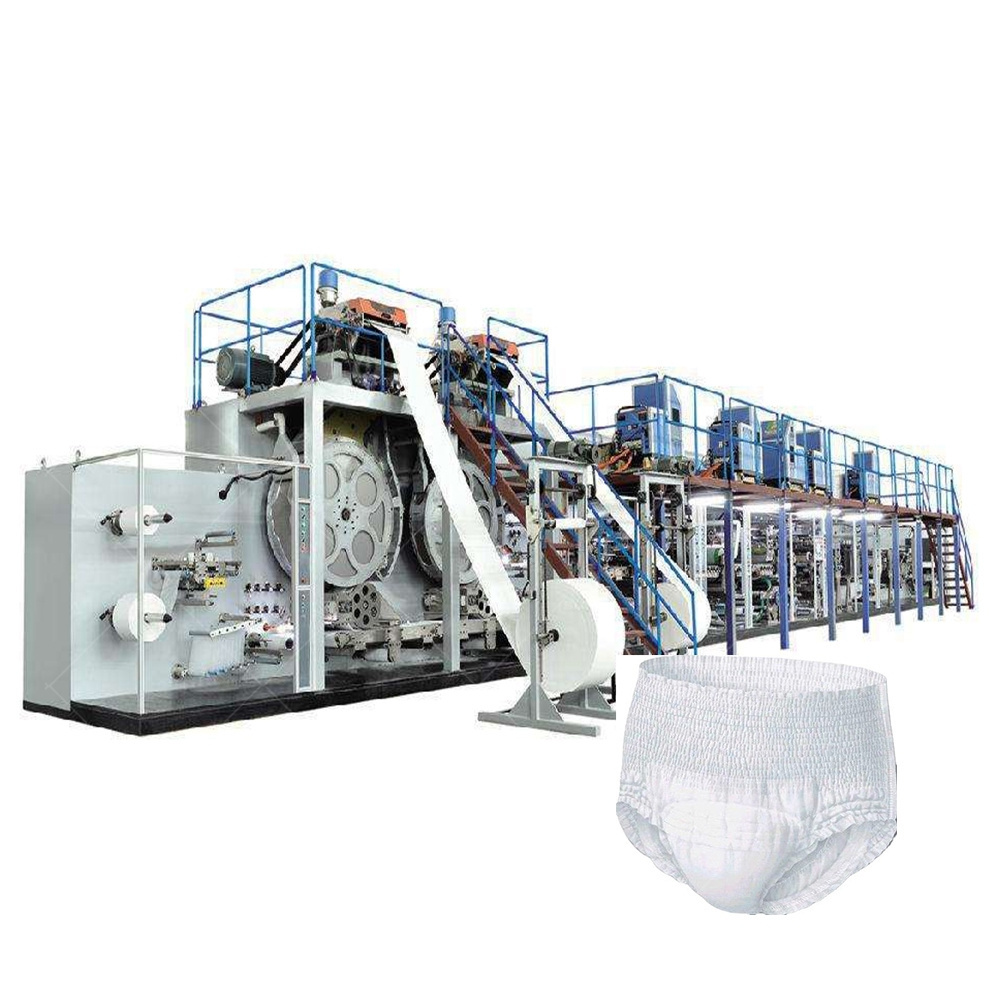 Full Servo Motors Automatic Baby Diaper Manufacturing Plant with Baby Diaper Packaging Machine Price