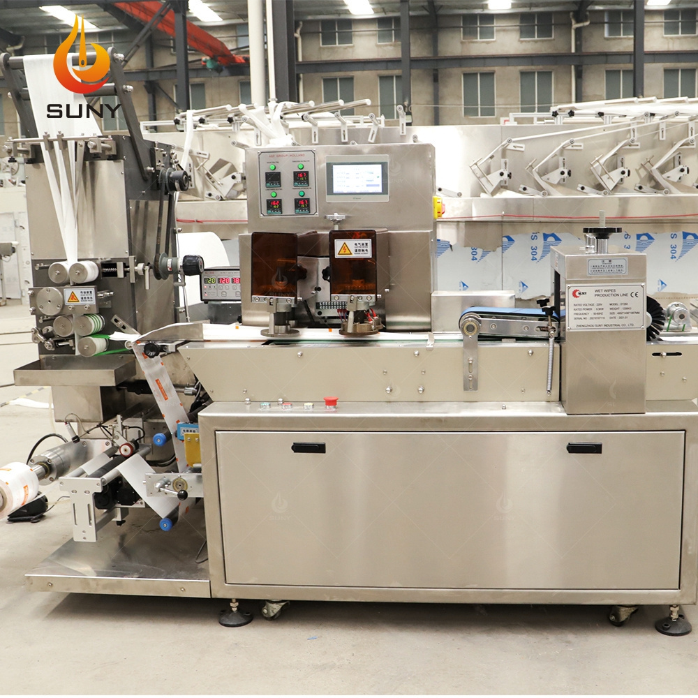 Full Automatic Single Piece Wet Tissue Machine Wet Wipe Making Machine Wet Towel Machinery